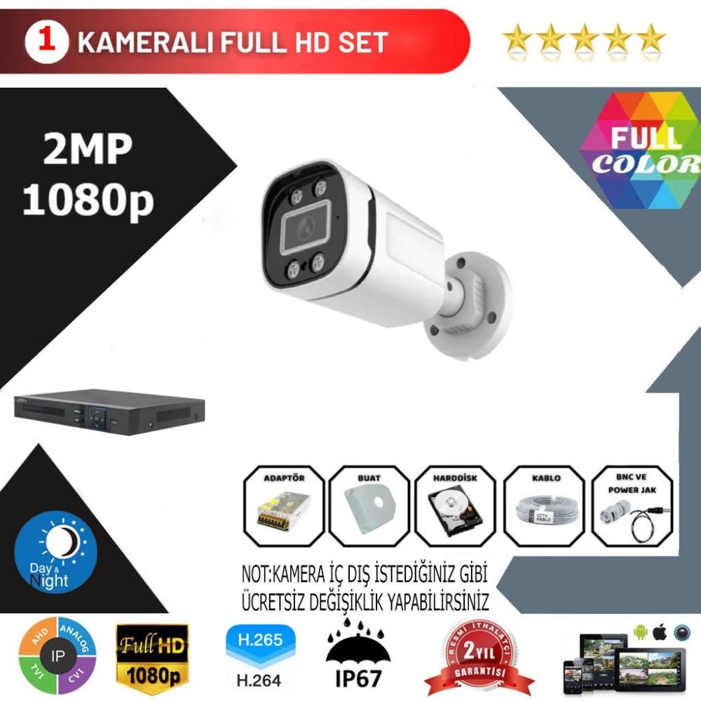 Go Vision 1’li Ahd Kamera Seti 2MP 1080P Full Color Serisi