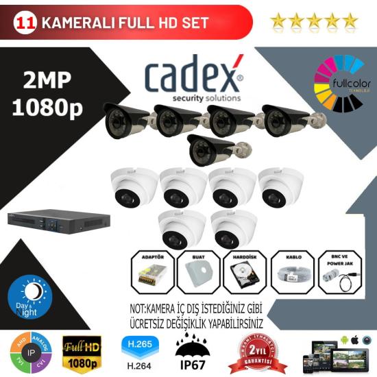 Cadex 11’li Kamera Set 2MP 1080P Full Color