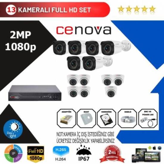 Cenova 13’lü Set 2 Mp 1080p Hd Kamera Sistemi