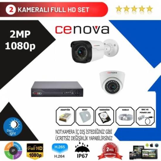 Cenova 2’li Set 2 Mp 1080p Hd Kamera Sistemi
