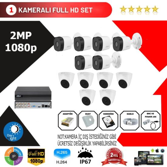 Dahua 12’li Set 2mp 1080p Hd Kamera Sistemi