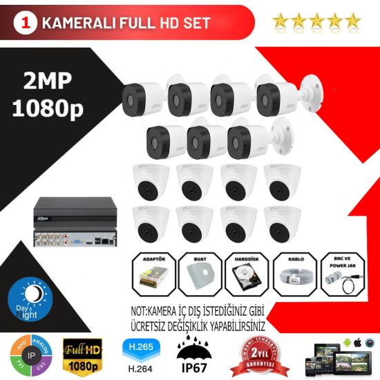 Dahua 15’li Set 2mp 1080p Hd Kamera Sistemi