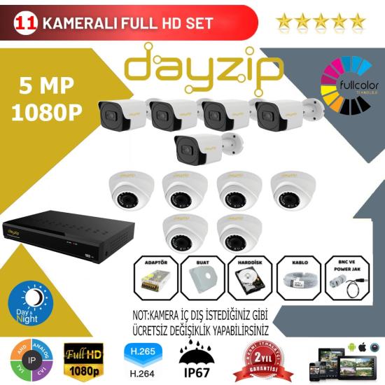 Dayzip 11’li Set 5Mp 1080p Hd Kamera Sistemi