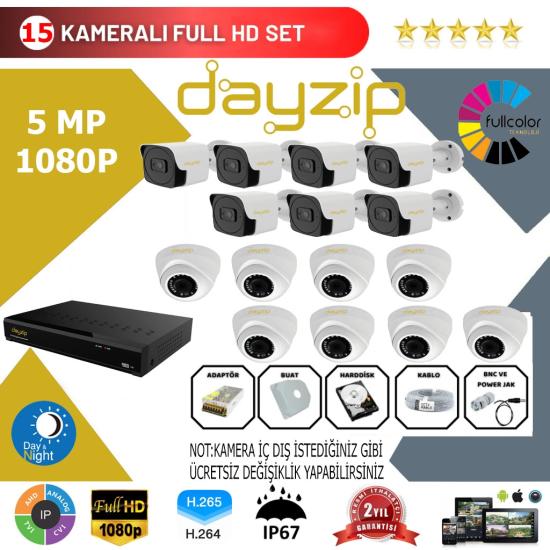 Dayzip 15’li Set 5Mp 1080p Hd Kamera Sistemi