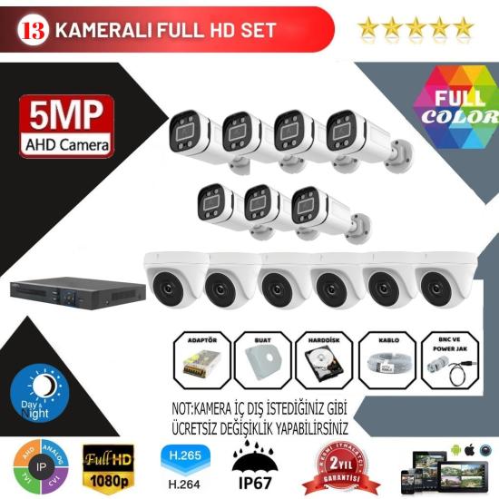 GOLD 13’lu 2MP AHD Kamera Seti