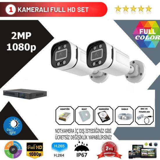 Go Vision 2’li Kamera Seti 2MP 1080P Full Color Serisi
