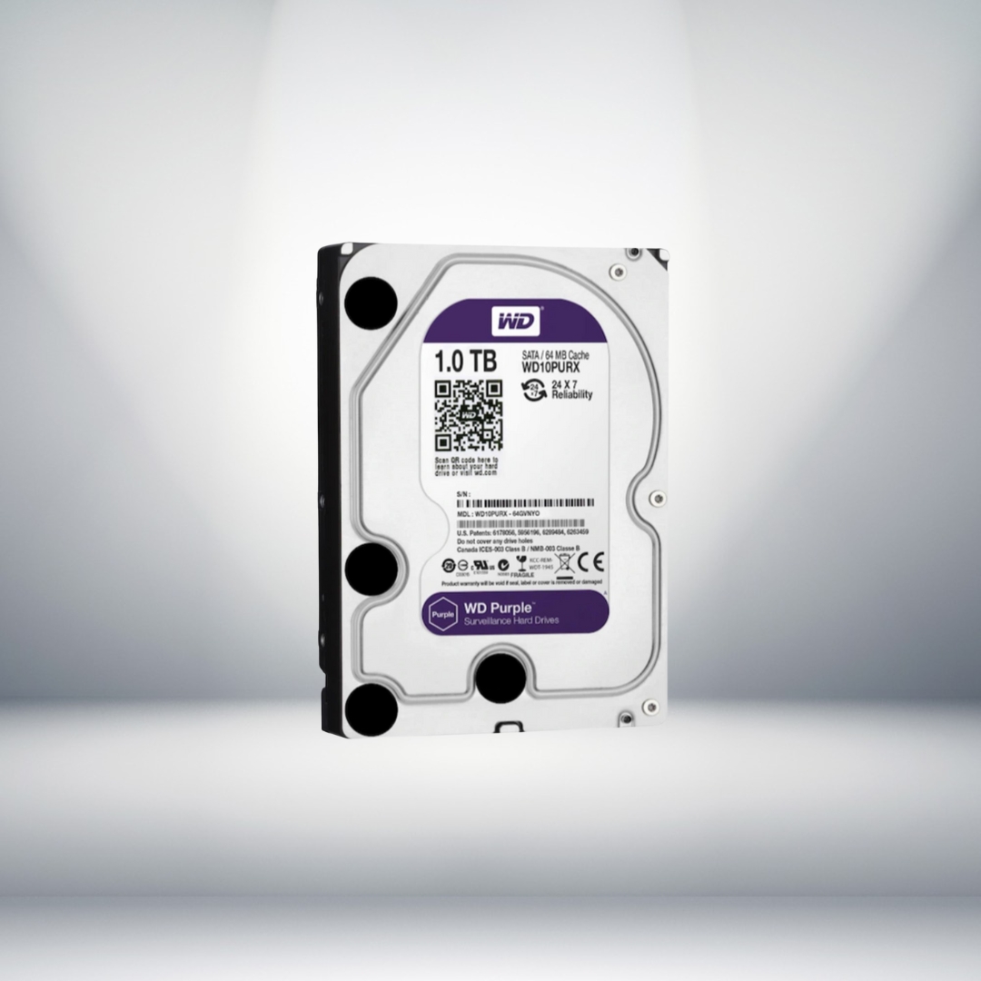 Western Digital 3.5’’ 1 TB Purple WD10PURX SATA 3.0 5400 RPM Hard Disk