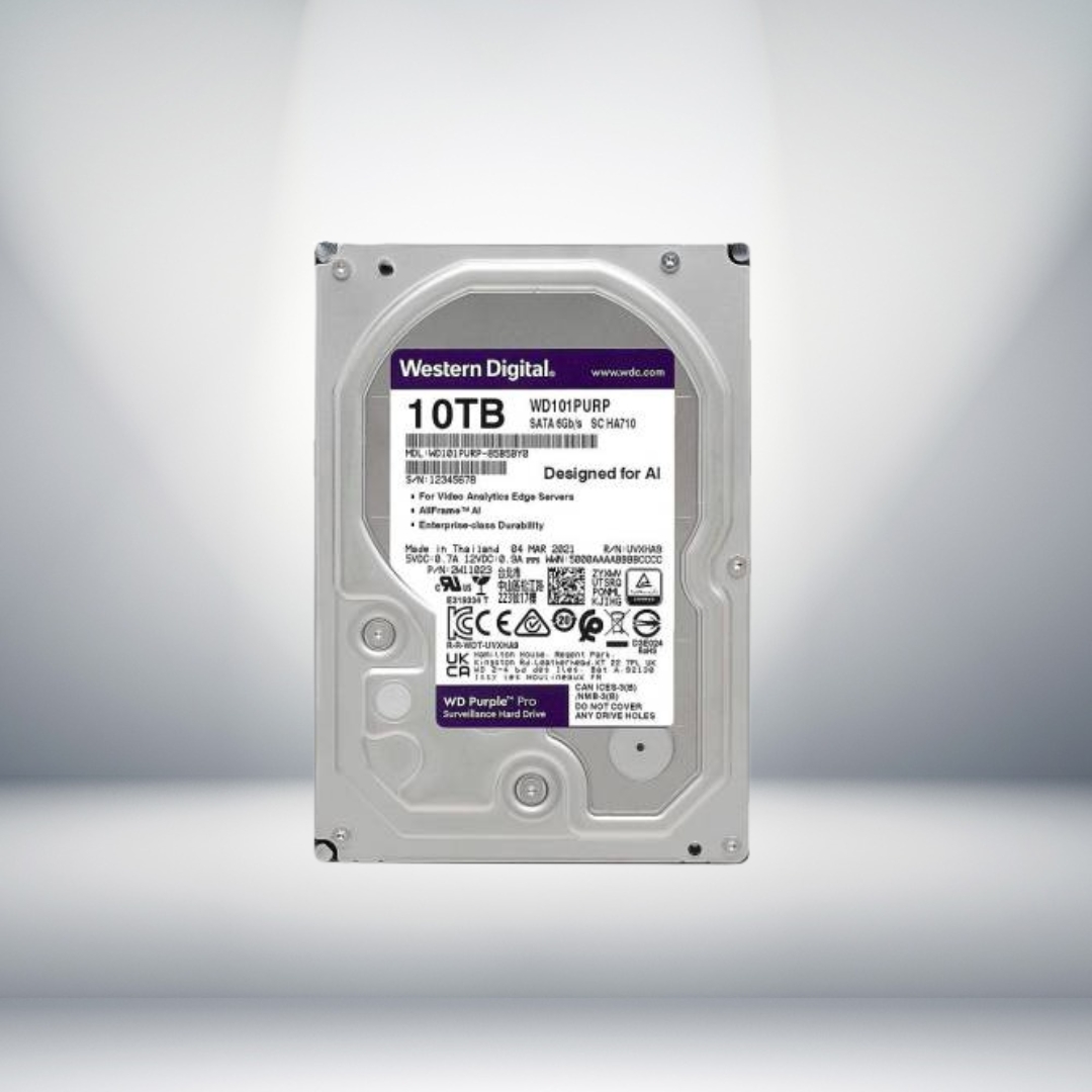 Western Digital 3.5’’ 10 TB Purple WD101PURP SATA 3.0 Harddisk